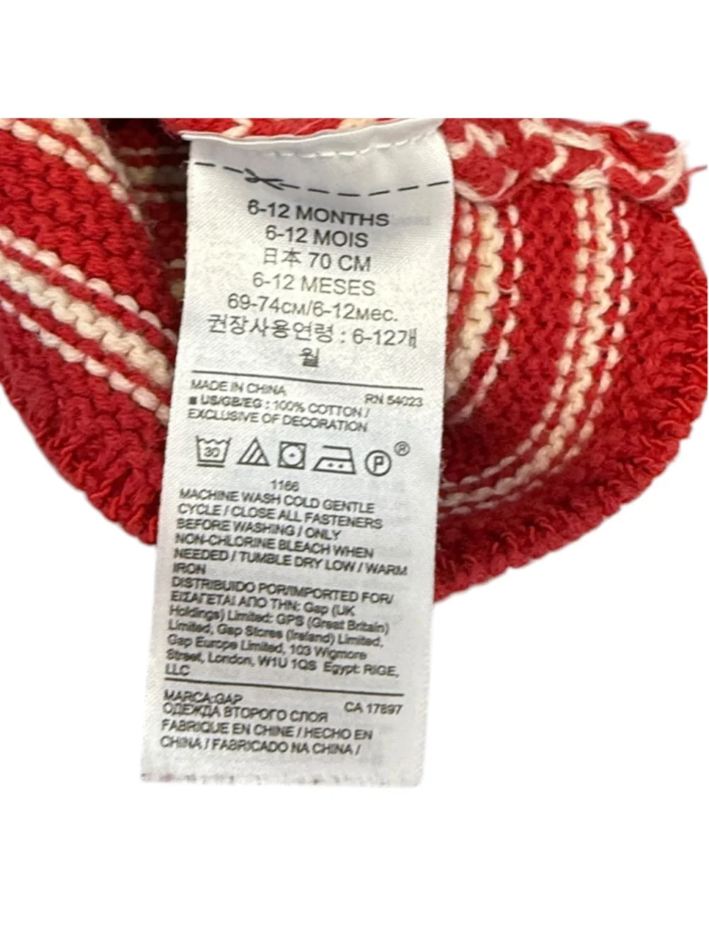 GAP baby red